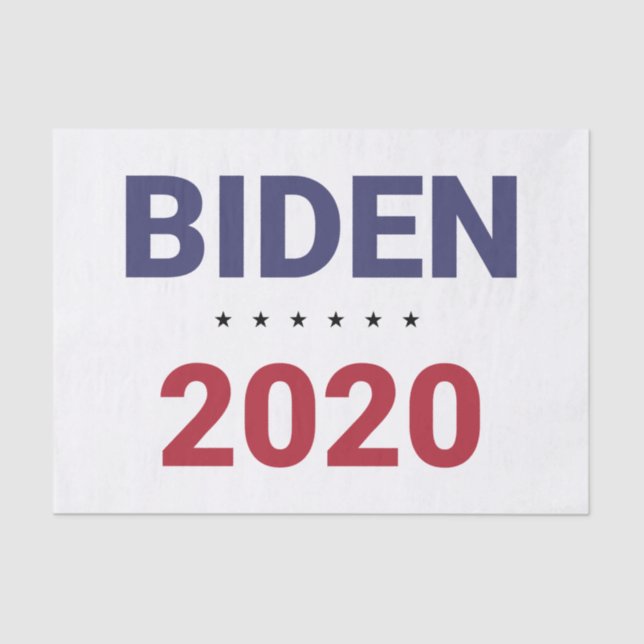 Papel De Seda Biden 2020 (Elecciones de EE. (Anverso)