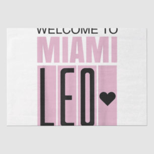 Papel De Seda Bienvenido a Miami Leo 10 - GOAT