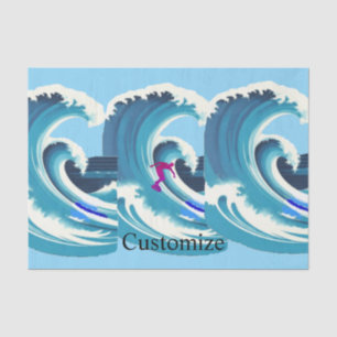 Papel De Seda Big Wave Surfer Thunder_Cove