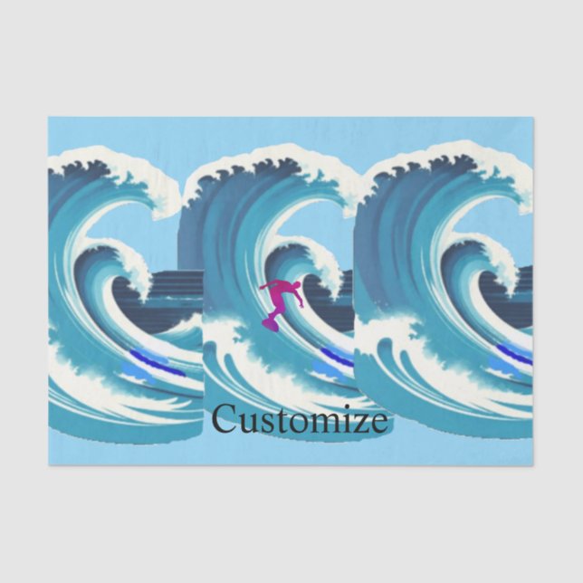 Papel De Seda Big Wave Surfer Thunder_Cove (Anverso)