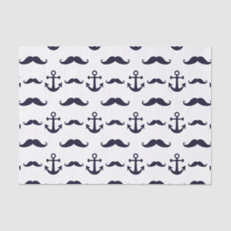 Papel De Seda Bigote y ancla