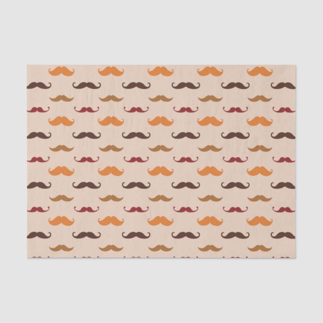 Papel De Seda Bigotes Coloridos   (Anverso)