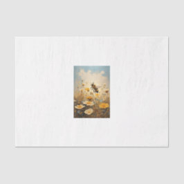 Papel De Seda Bij de bloemen decoupage tissue papier