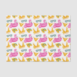 Papel De Seda Bikin amarillo Flamingo rosa (serie 81 rosa)