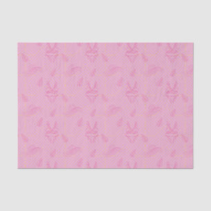 Papel De Seda Bikini y Gorra rosado (serie 34 de diseño rosa)