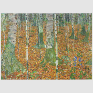 Papel De Seda Birch Forest by Gustav Klimt