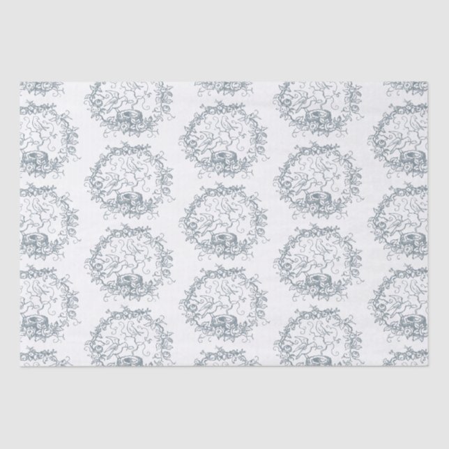 Papel De Seda Birds Nest Baby Shower (Anverso)