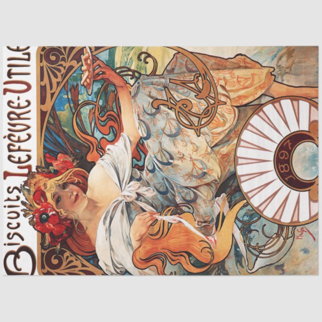 Papel De Seda Biscuit, Mucha (Anverso)