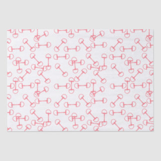 Papel De Seda Bits de caballos ecuestres rosados