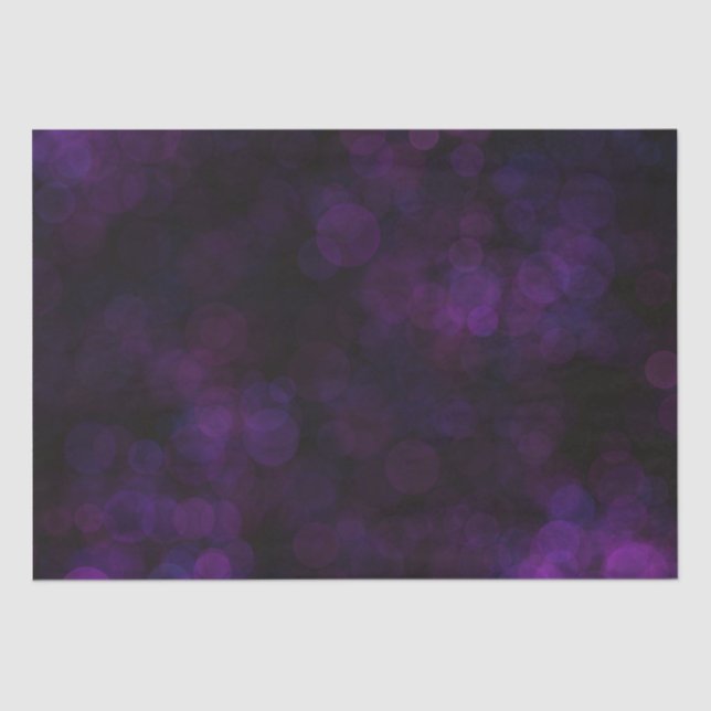 Papel De Seda Black and Purple Bokeh  (Anverso)