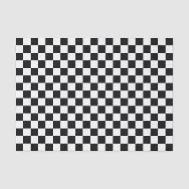 Papel De Seda Black and white checkerboard pattern 