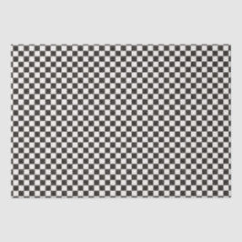 Papel De Seda Black and White Checkered