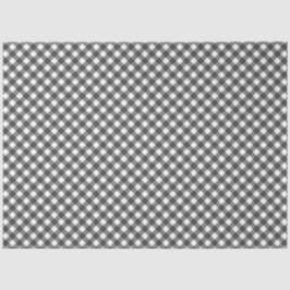 Papel De Seda Black and White Checkered Tissue Paper