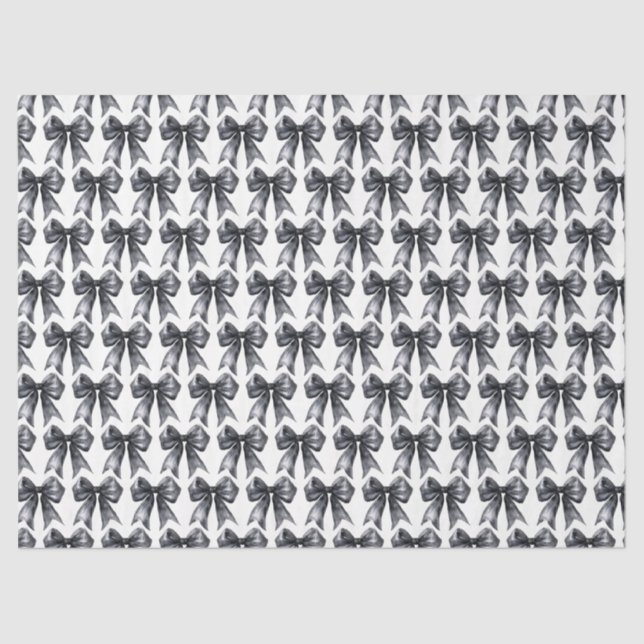 Papel De Seda Black Coquette Bow (Anverso)