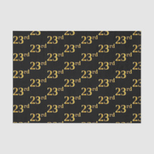 Papel De Seda Black, Faux Gold 23rd (23er) Event
