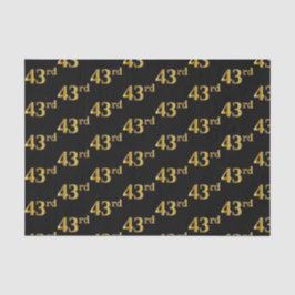 Papel De Seda Black, Faux Gold 43rd (43er) Event