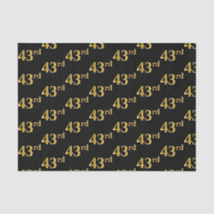 Papel De Seda Black, Faux Gold 43rd (43er) Event