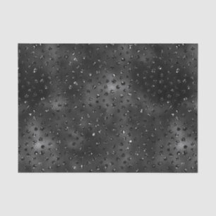 Papel De Seda Black Faux Purpurina Cheetah Spots