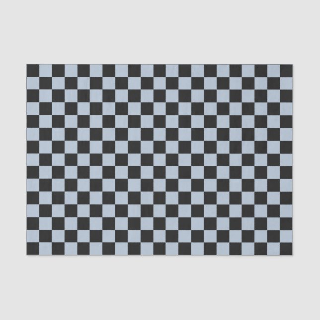 Papel De Seda Black ice checkered pattern (Anverso)