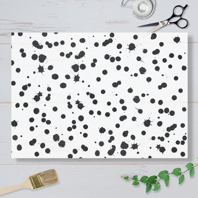 Papel De Seda Black Ink Splatter (Subido por el creador)