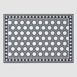 Papel De Seda Black Modern Bone Inlay Decoupage Paper