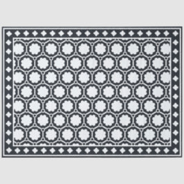 Papel De Seda Black Modern Bone Inlay Decoupage Paper