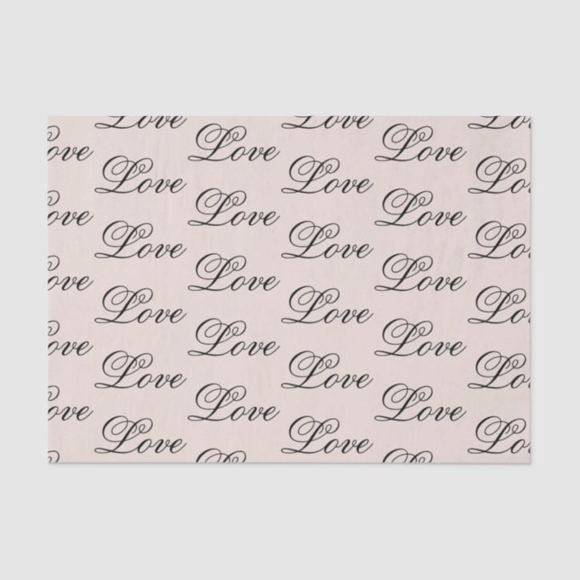 Papel De Seda Black Peach Rubor Love Always Boda (Anverso)