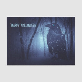Papel De Seda Black Raven Blue Forest Halloween Party