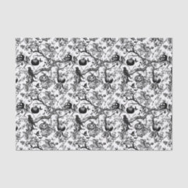 Papel De Seda Black & White Halloween Toile
