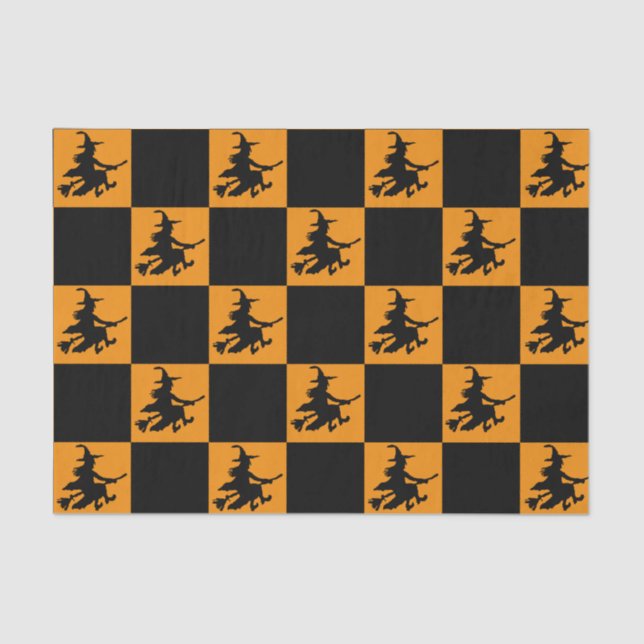 Papel De Seda Black Witches Checkered (Anverso)