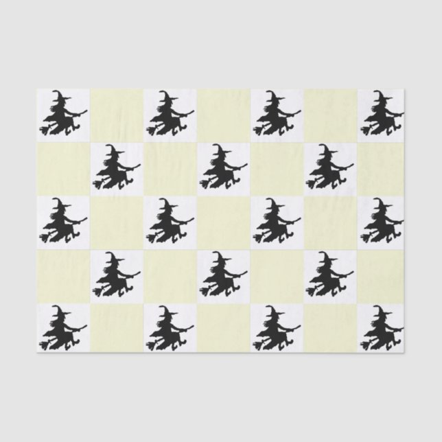 Papel De Seda Black Witches Checkered (Anverso)