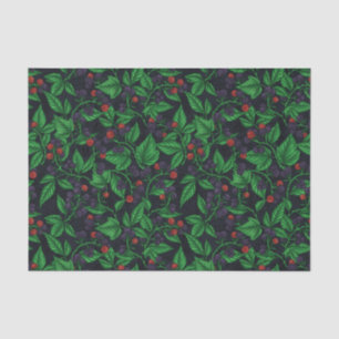 Papel De Seda Blackberries sobre gris oscuro