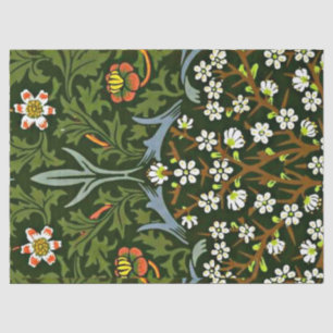 Papel De Seda Blackthorn, famoso patrón William Morris,