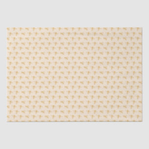 Papel de seda blanco antiguo de abejas de miel sil