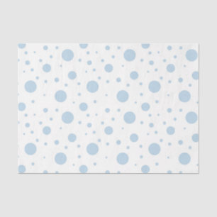 Papel De Seda Blanco con puntos azules