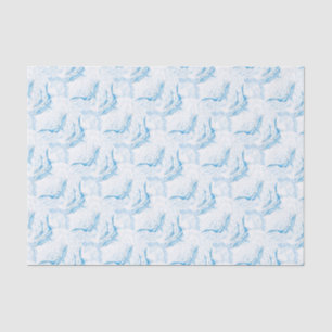 Papel De Seda Blanco de la familia de las ballenas azules