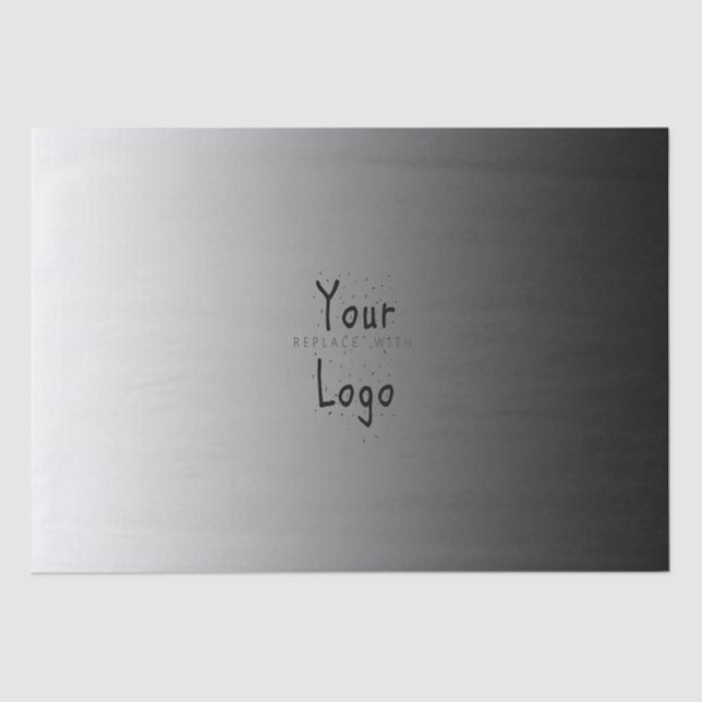 Papel De Seda Blanco elegante de la pendiente al negro con el (Anverso)