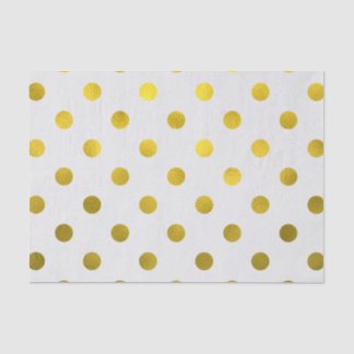 Papel De Seda Blanco grande del lunar del falso Relieve