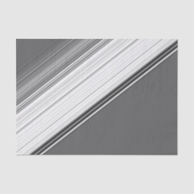 Papel De Seda Blanco moderno sobre gris (Anverso)