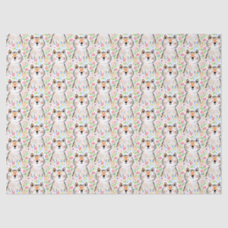 Papel de seda blanco para gatos garabateados