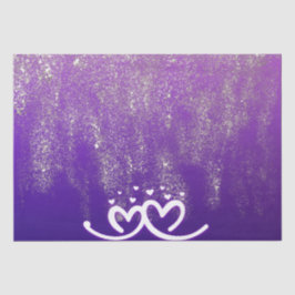 Papel De Seda Blanco sobre degradado púrpura |