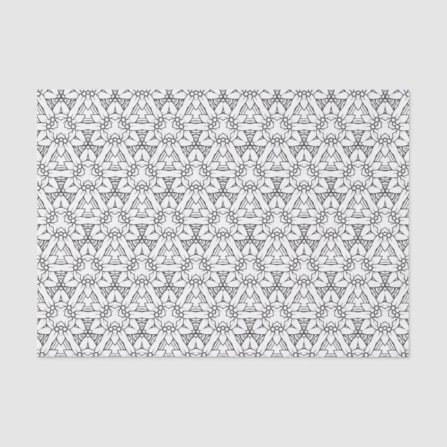 Papel De Seda Blanco y Negro 1 (Anverso)