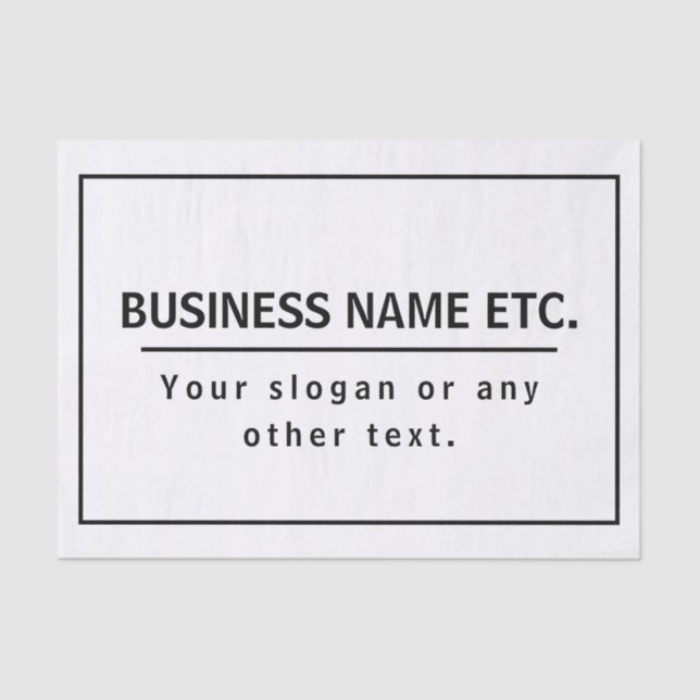 Papel De Seda Blanco y negro moderno (Anverso)