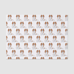 Papel De Seda Blenheim Cavalier King Charles Spaniel Pattern