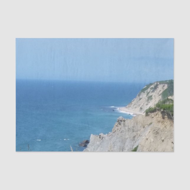 Papel De Seda Block Island Bluffs - Isla Block, Isla Rhode (Anverso)