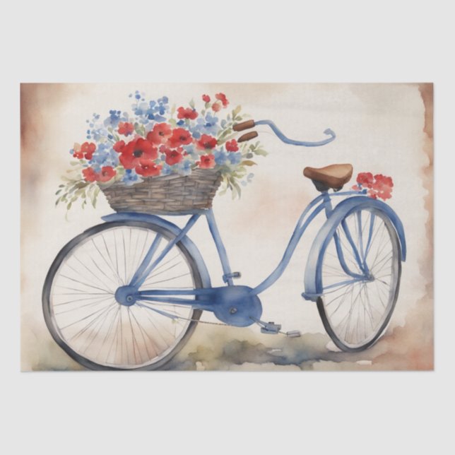 Papel De Seda Blogs patrióticos de bicicletas en la desconexión  (Anverso)