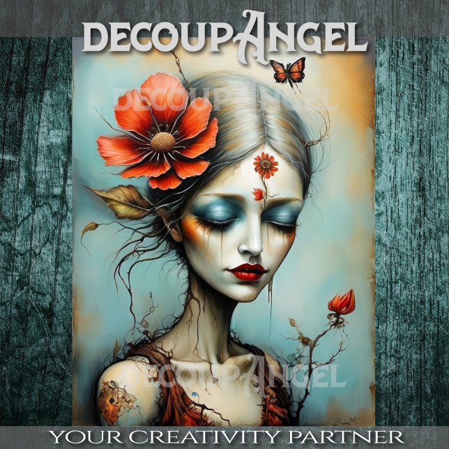 Papel De Seda Bloom of the Soul -Decoupage- (Subido por el creador)