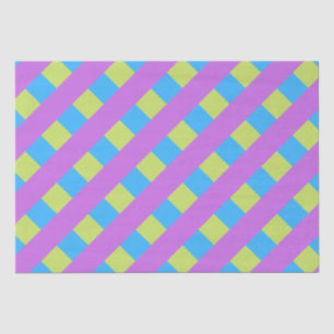 Papel De Seda Bloques de Color Intenso Verde Azul Rosa 4