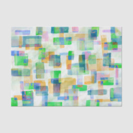 Papel De Seda Bloques huecos Seafoam rosado