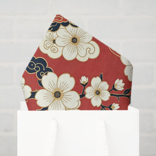 Papel De Seda Blossom Nouveau Diseño floral elegante